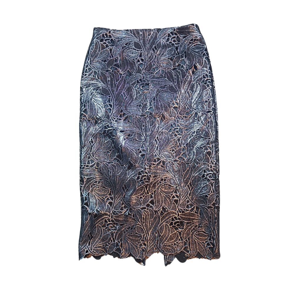 White House Black Market Womens Gray Vented‎ Side Zip Pencil Skirt Size 00